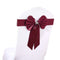 5 Pack Satin Faux Leather Chair Sashes Burgundy - Durable Double Sided Pre-tied Bow Tie Chair Bands with Diamond Rhinestone Buckles Chair Sashes PROstorez Default Title