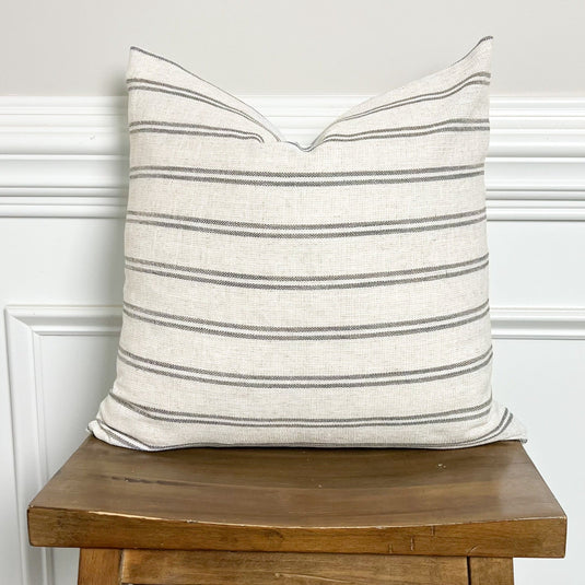 The Kiera Throw Pillow Cover 18x18 inch- High End Textured Fabric Gift Cotton and Crate