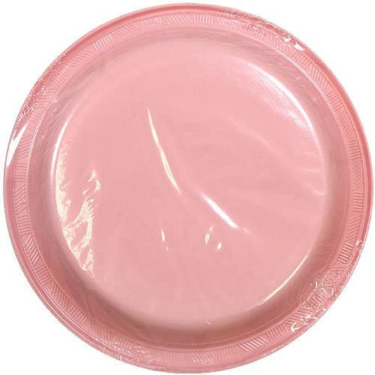 Hanna K. Signature Plastic Plates Pink 9" Disposable Plates Hanna K