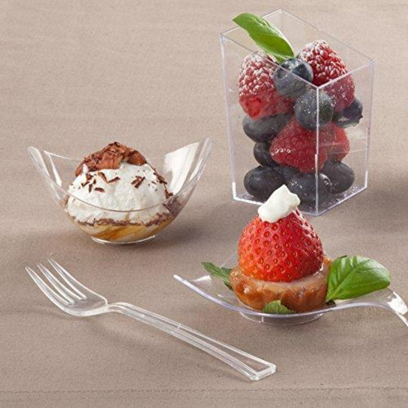 Load image into Gallery viewer, Lillian Mini Plastic Triangle Dish Clear Serverware Lillian
