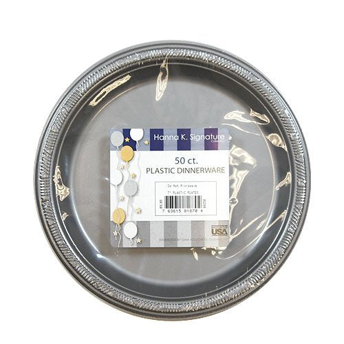 Load image into Gallery viewer, Hanna K. Signature Plastic Plates Silver 7&quot; Disposable Plates Hanna K
