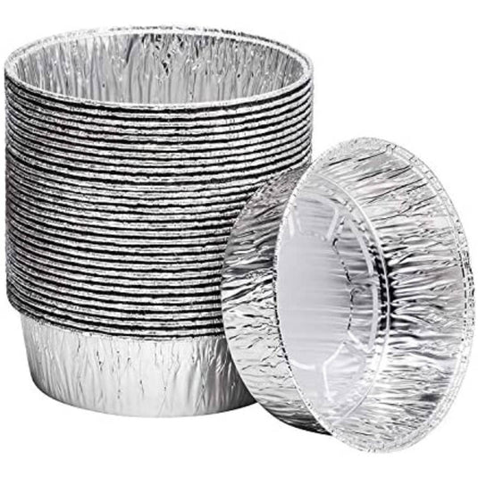 Disposable Aluminum 8” Round Extra Deep Pans Disposable VeZee