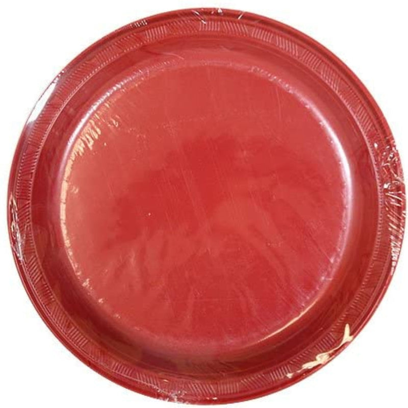 Load image into Gallery viewer, Hanna K. Signature Plastic Plates Red 9&quot; Disposable Plates Hanna K
