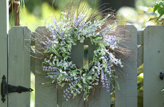 Lavender With Mixed Greenery Wreath, Pick Your Size General Decor Steals