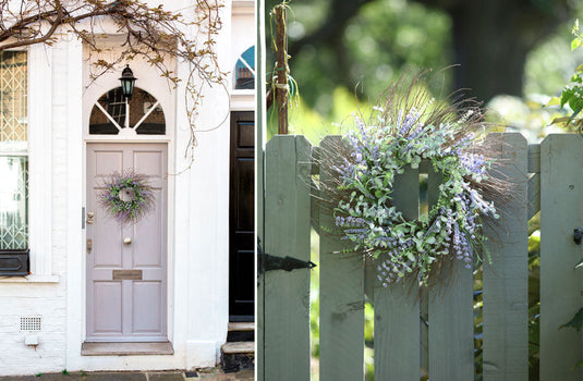 Lavender With Mixed Greenery Wreath, Pick Your Size General Decor Steals