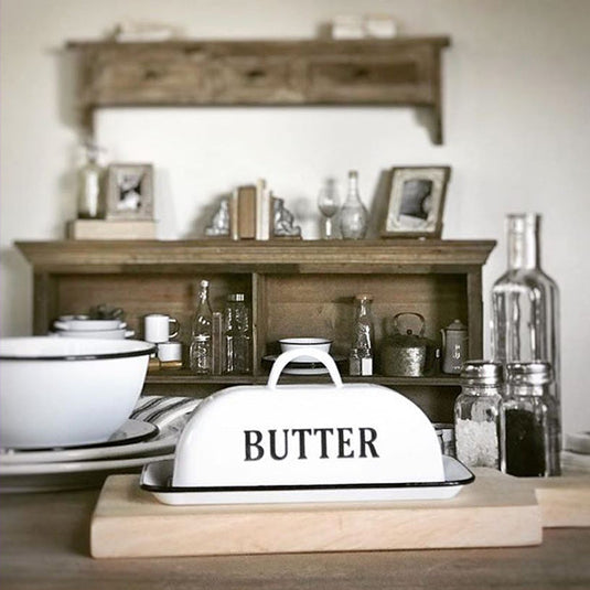 Enamelware Butter Dish General VIP