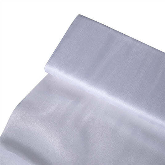 54"x10yd White Solid Sheer Chiffon Fabric Bolt, DIY Voile Drapery Fabric Fabrics PROstorez Default Title