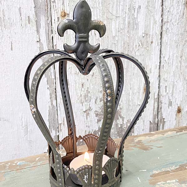 Rustic Crown Tea Light Lantern General PPD