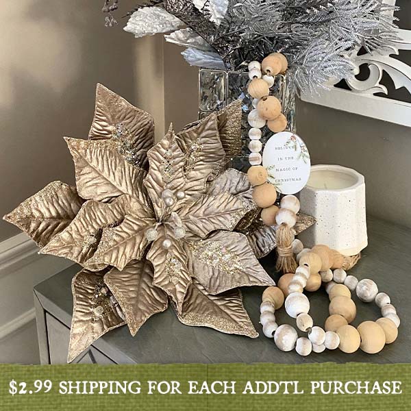 Magic of Christmas Wood Beaded Garland General ABH