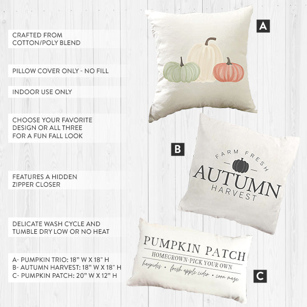 Load image into Gallery viewer, Fall Farmhouse Pillow Cover, Pick Your Style General CAC
