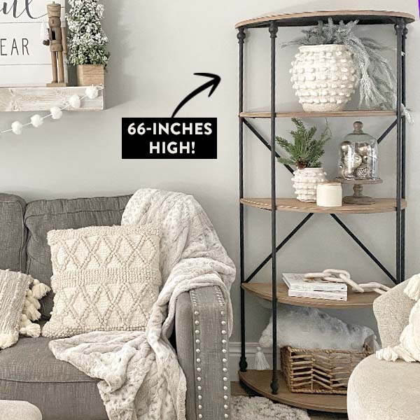 Half Moon Tiered Shelf | 66 Inch Tall General ABH