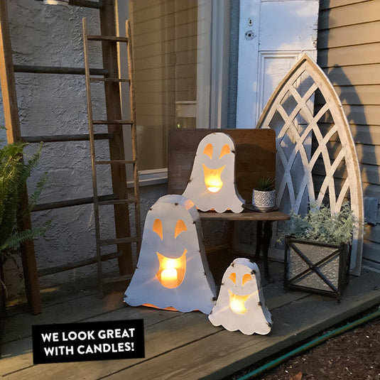 Metal Friendly Ghost Lanterns, Set of 3 Whats trending MA