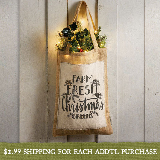 Christmas Feedsack Bag | Vintage Holidays General PBK