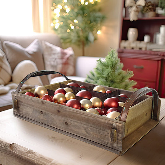 Rusted Patina Southwestern Wood Tray with Handles Whats trending ABH