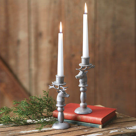 Reindeer Taper Candle Holders, Set of 2 General CT