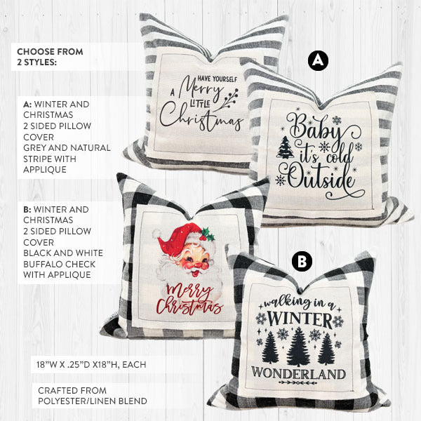 Load image into Gallery viewer, Double Sided Christmas Pillow Cover, Pick Your Style General CAC
