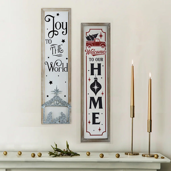 Antique Wooden Holiday Sign, Pick Your Style General VIP