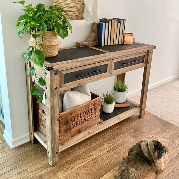 Industrial Entryway Storage Table General ABH