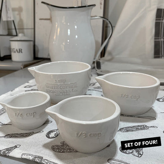 Cottage Farmhouse Measuring Cups, Set of 4 General AUD