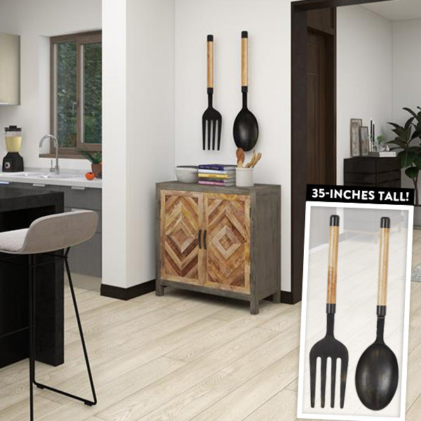 Oversized Fork and Spoon Wall Decor General UMA