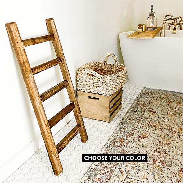 Load image into Gallery viewer, Wooden Farmhouse Ladder, Pick Your Color General MA
