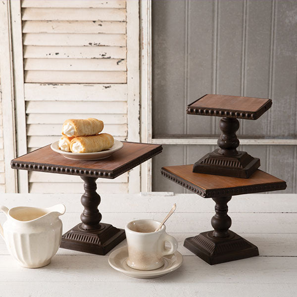 Load image into Gallery viewer, Beaded Dessert Stands, Set of 3 | Pick Your Style General CT
