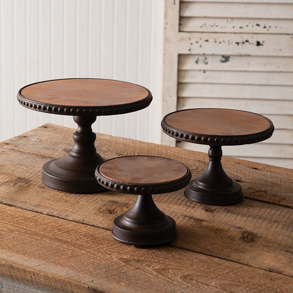 Load image into Gallery viewer, Beaded Dessert Stands, Set of 3 | Pick Your Style General CT
