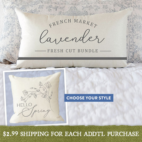 Spring Cotton Blend Pillow Cover, Pick Your Style General CAC