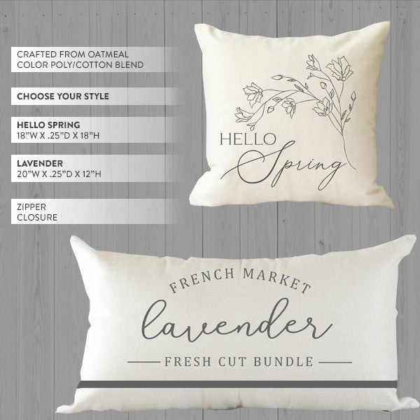 Load image into Gallery viewer, Spring Cotton Blend Pillow Cover, Pick Your Style General CAC
