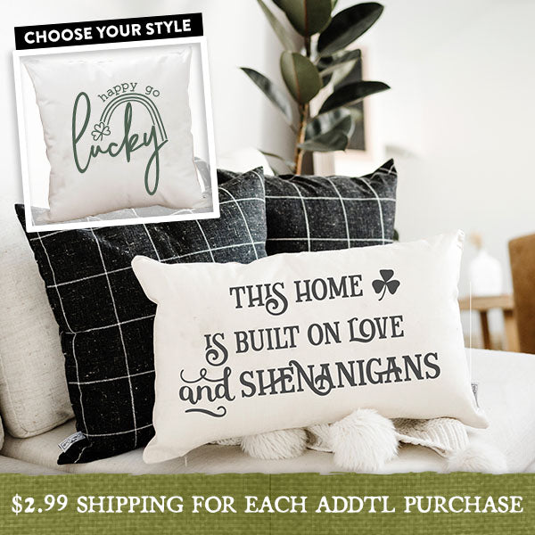 Load image into Gallery viewer, St. Patrick&#39;s Day Cotton Blend Pillow Cover, Pick Your Style General CAC
