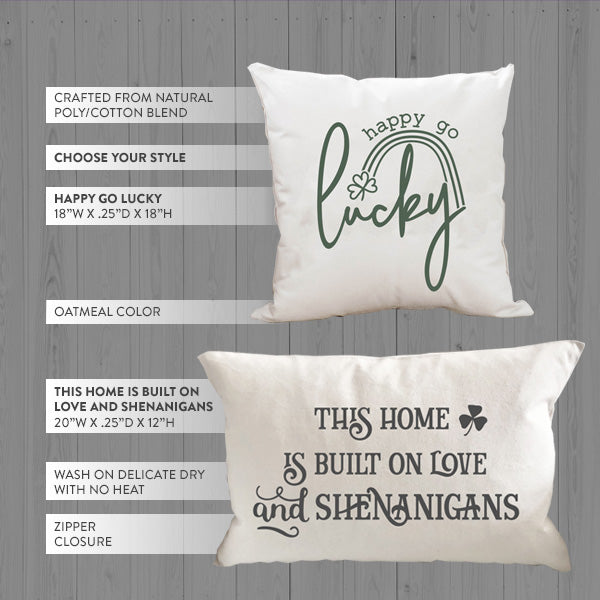 Load image into Gallery viewer, St. Patrick&#39;s Day Cotton Blend Pillow Cover, Pick Your Style General CAC
