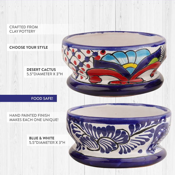 Load image into Gallery viewer, Set of 2 Puebla Bowl Handmade in Mexico, Pick Your Color General MA
