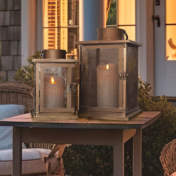 Modern Farmhouse Bronze Lanterns, Set of 2 General RH