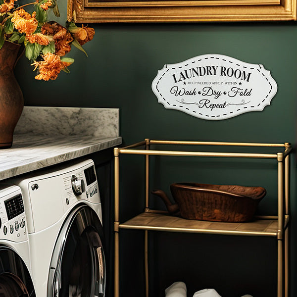 Vintage Inspired Farmhouse Laundry Room Sign General RH