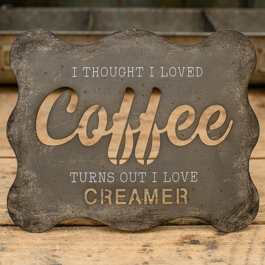 Metal Tabletop Coffee Sign General RH