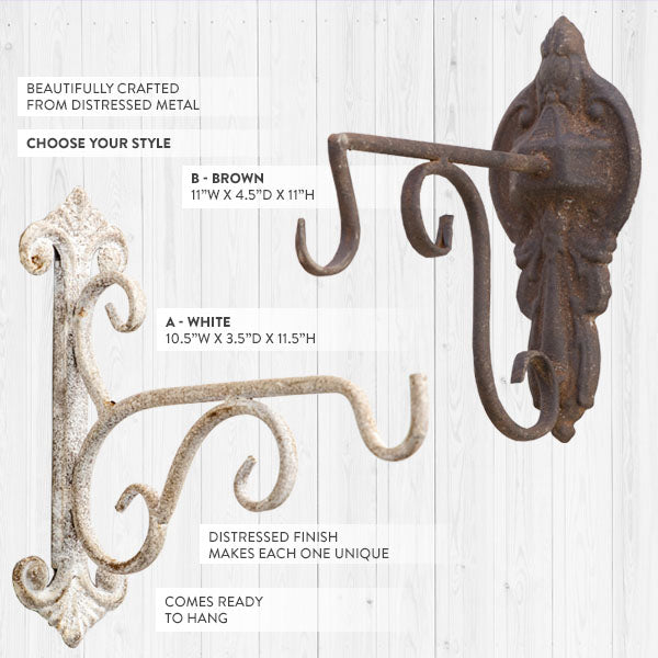 Load image into Gallery viewer, Antique Inspired Ornate Garden Hook, Choose Your Style General RH
