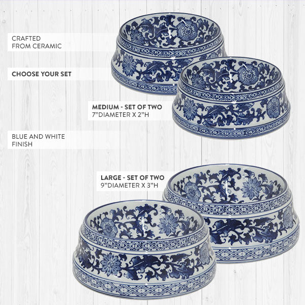 Load image into Gallery viewer, Delft Inspired Ceramic Bowl Set, Pick Your Size General THC
