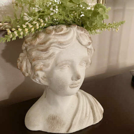 Greek Head Statue Planter General THC