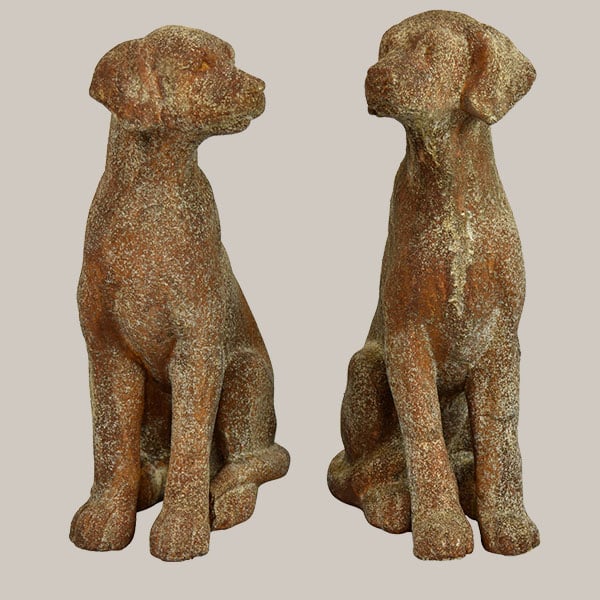 Load image into Gallery viewer, Antique Inspired Dog Statues, Set of 2 | Pick Your Color Whats trending THC
