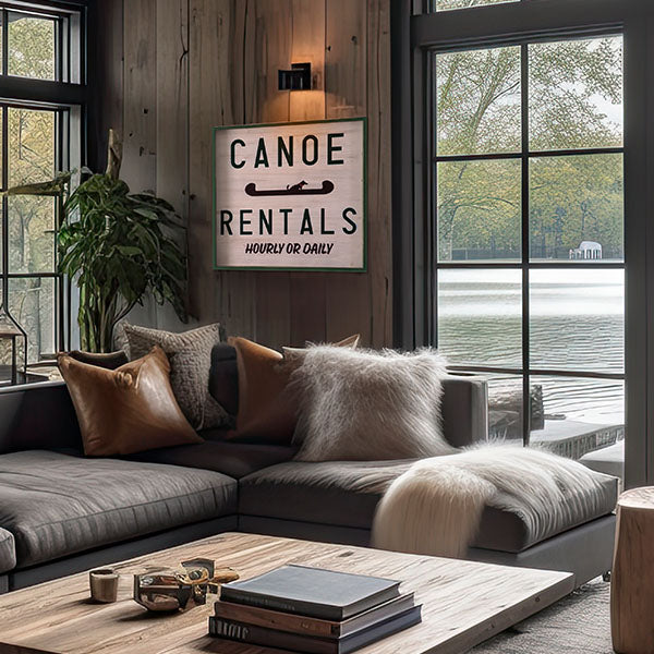 Canoe Rentals Sign General CT