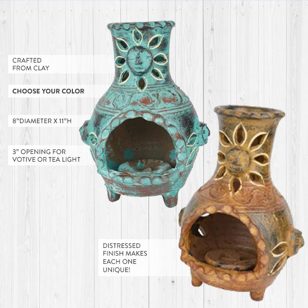 Load image into Gallery viewer, Handmade Tabletop Chimenea, Pick Your Color General MA
