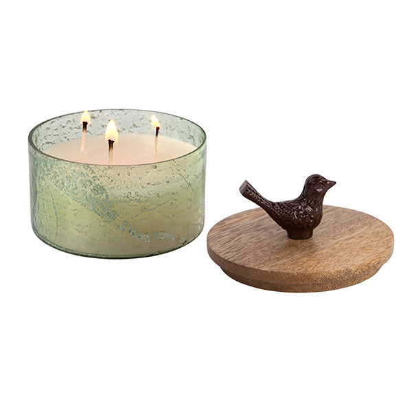 Load image into Gallery viewer, 3 Wick Candle With Bird Lid, Choose Your Color Whats trending HE
