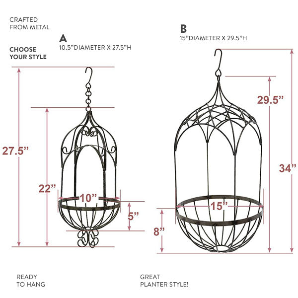 Load image into Gallery viewer, Hanging Basket Planter, Choose Your Style General CIMA
