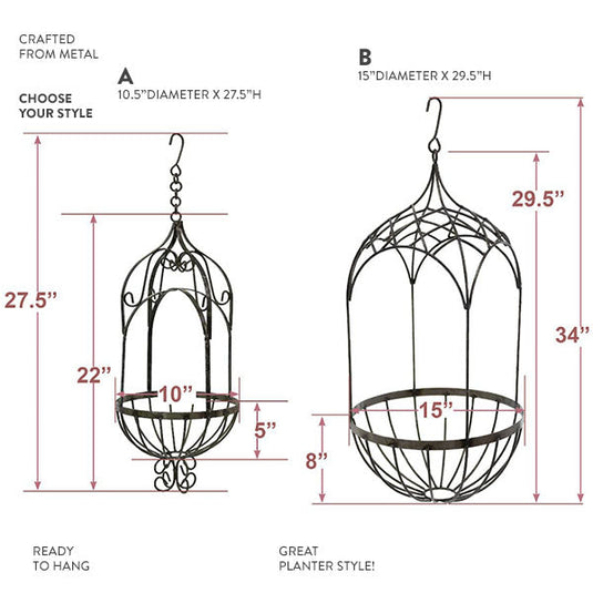 Hanging Basket Planter, Choose Your Style General CIMA