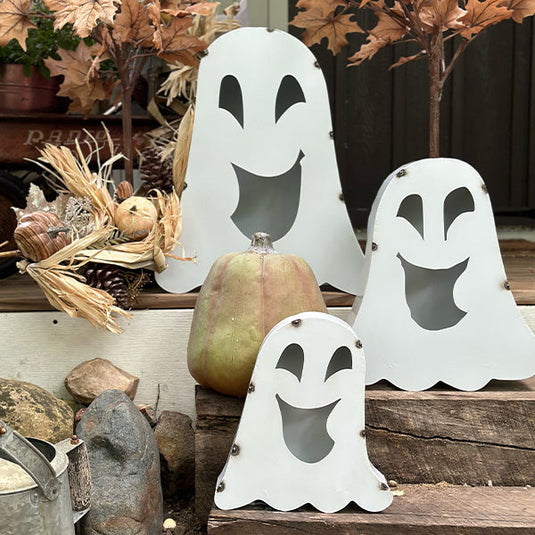 Metal Friendly Ghost Lanterns, Set of 3 Whats trending CIMA