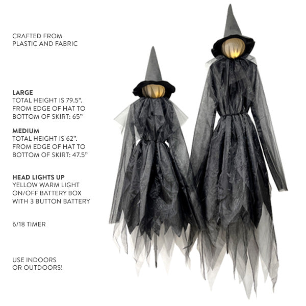 Load image into Gallery viewer, Light Up Floating Witch, Pick Your Size General Decor Steals
