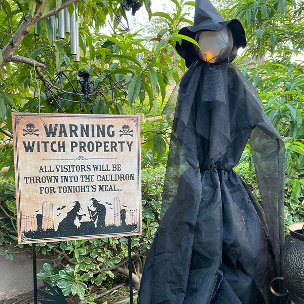 Load image into Gallery viewer, Light Up Floating Witch, Pick Your Size General Decor Steals
