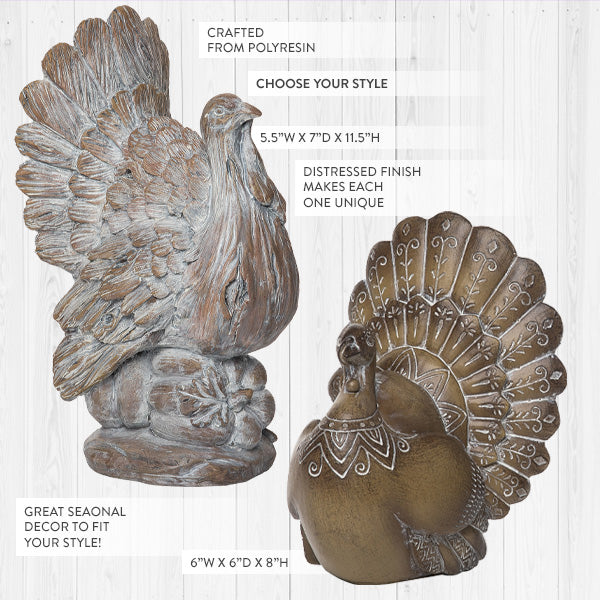 Load image into Gallery viewer, Carved Tabletop Turkey, Pick Your Style General Decor Steals
