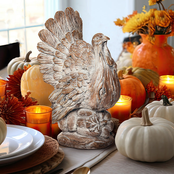 Load image into Gallery viewer, Carved Tabletop Turkey, Pick Your Style General Decor Steals
