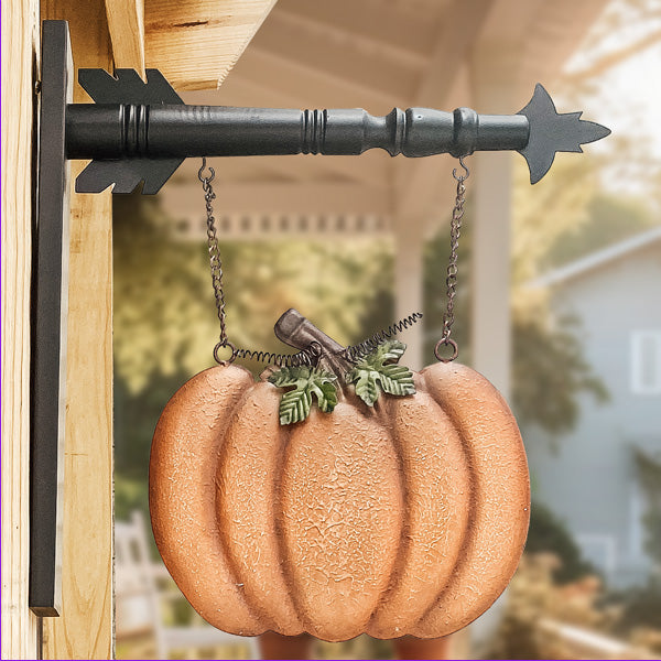 Textured Pumpkin Sign with Bracket Option | OUR 